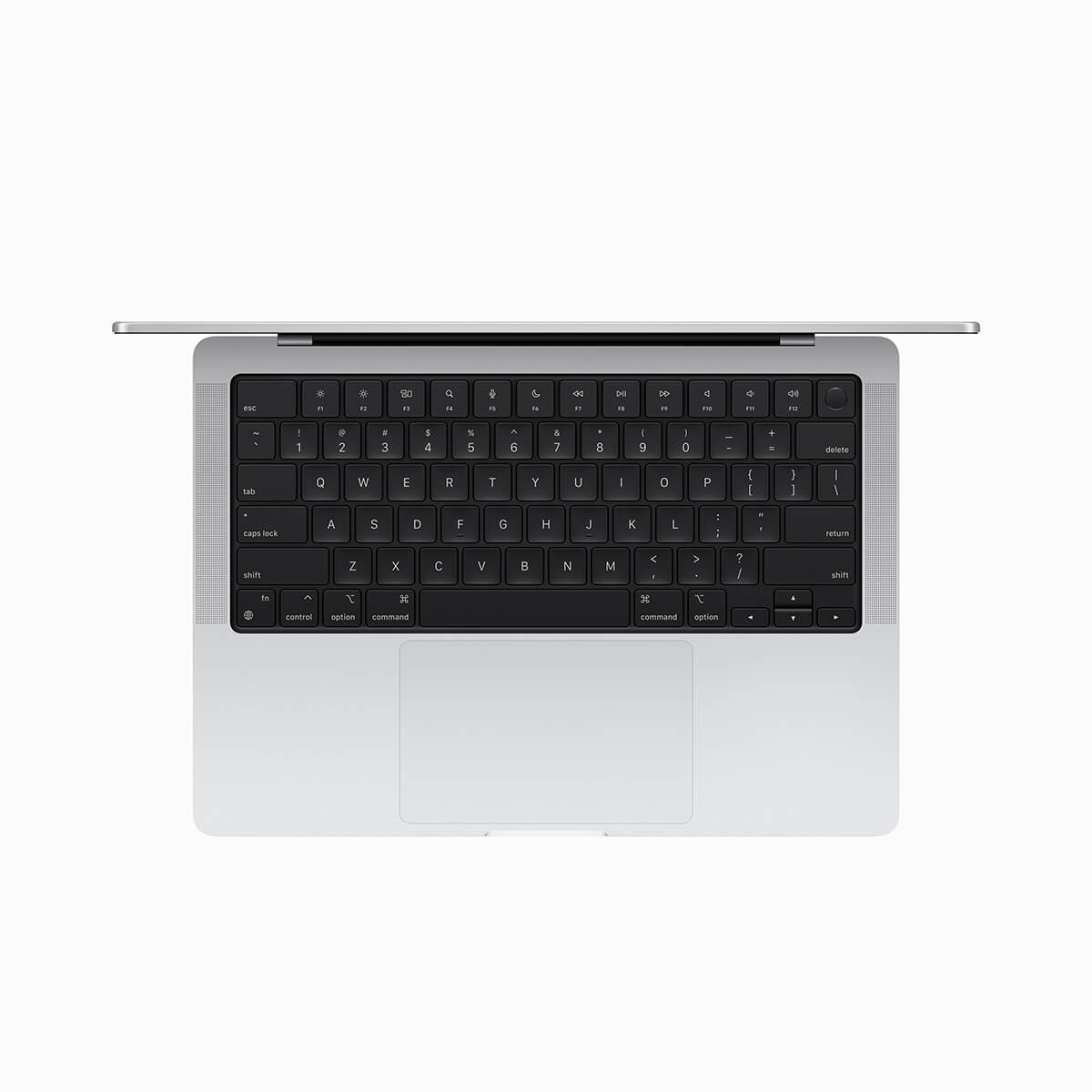 MacBook Pro 14 M4 Max Srebrny - układ klawiatury