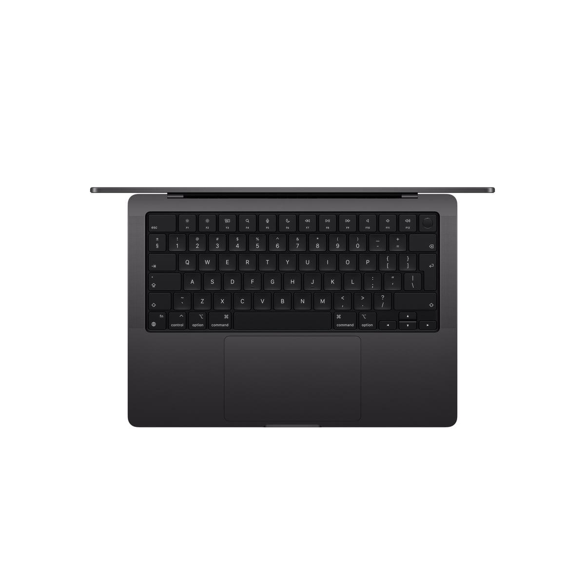 MacBook Pro 14 M4 Max Gwiezdna Czerń - układ klawiatury