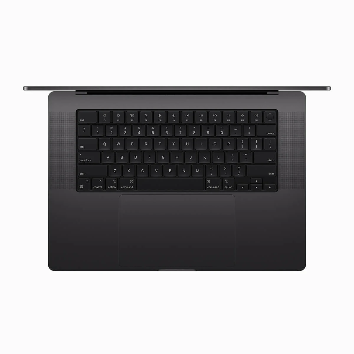 MacBook Pro 16 M4 Pro Gwiezdna Czerń- układ klawiatury