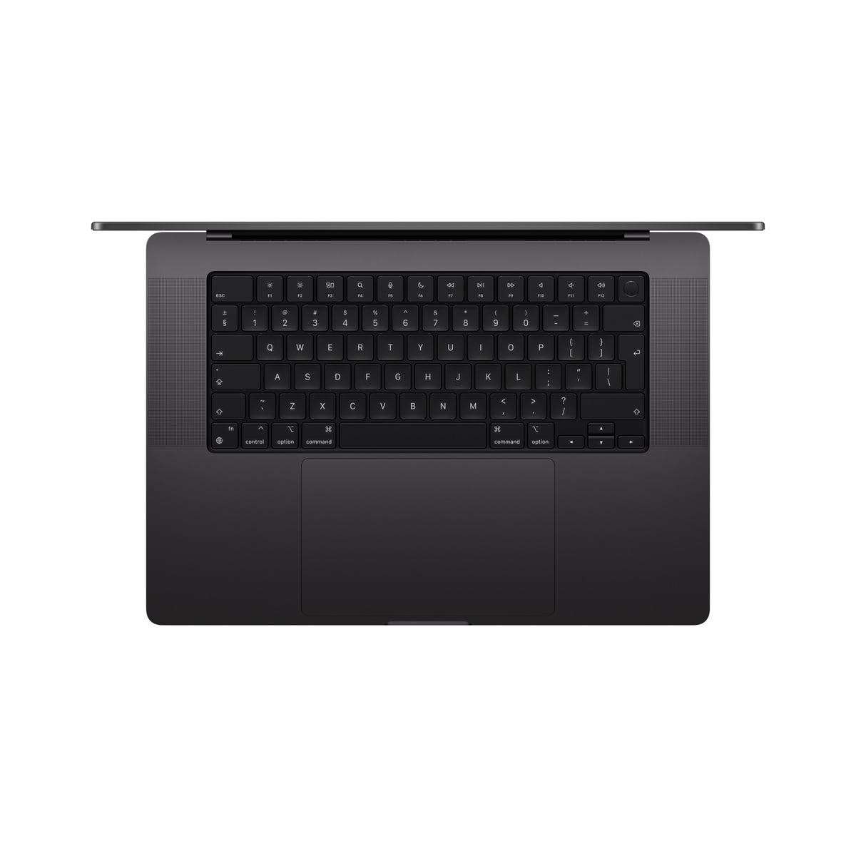 MacBook Pro 16 M4 Pro Gwiezdna Czerń- układ klawiatury