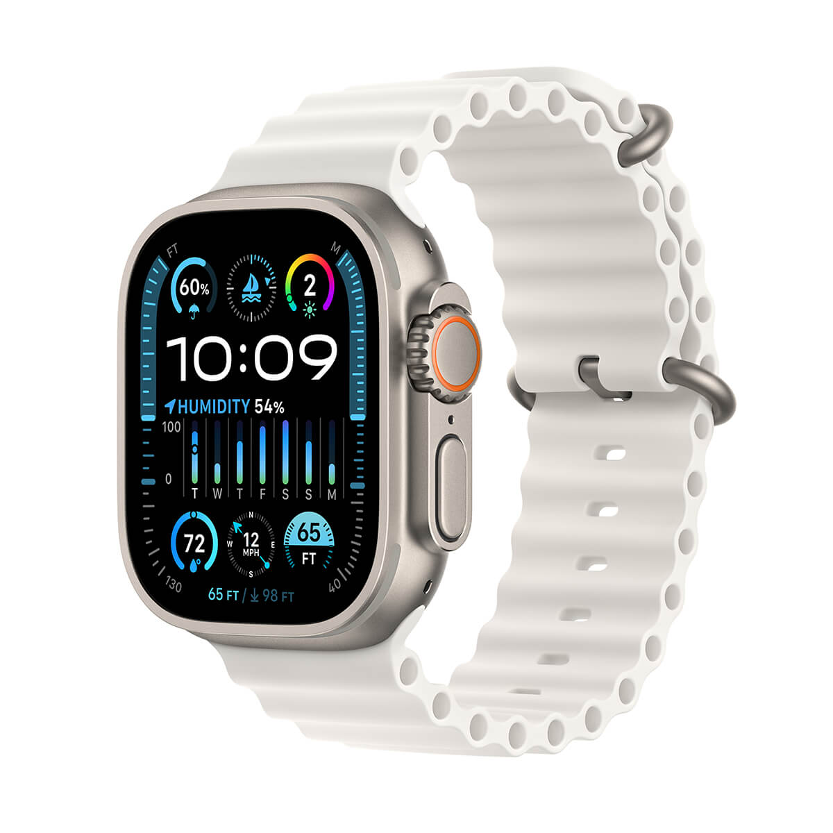 Apple Watch Ultra 2 GPS + Cellular Koperta 49mm z tytanu z Paskiem Ocean